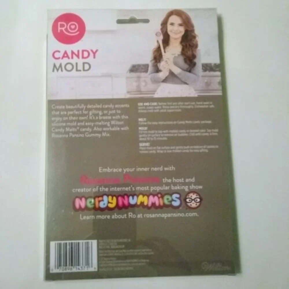 2/$20 Wilton RO Silicone Candy Mold Nerdy Nummies Rosanna Pansino 42 Cavities